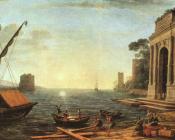 A Seaport at Sunrise - 克劳德·洛朗